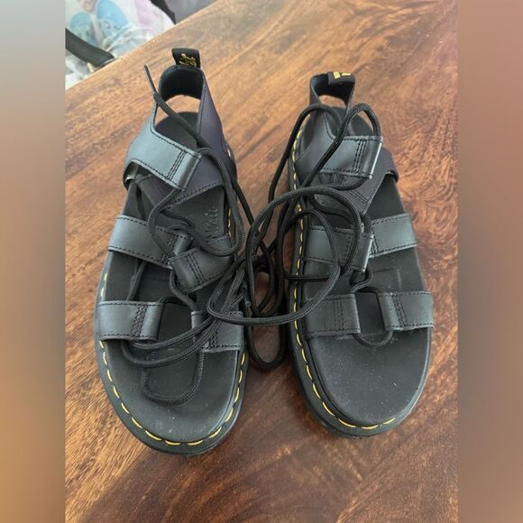 Dr Martens NARTILLA GLADIATOR SANDALS BLACK LADIES 7 - Picture 4 of 7
